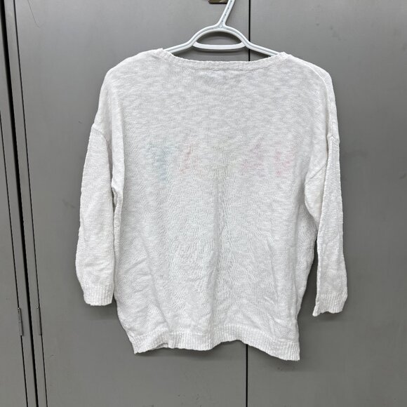 Tribal Women’s “VACAY” Sweater Sz Small Colorful Lightweight Vacation - Picture 3 of 11